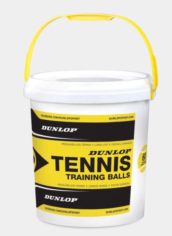 Dunlop Training (drucklos), gelb 60 Stück im Eimer
